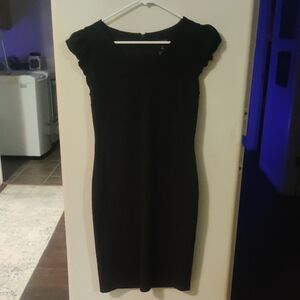Enfocus Studio Elegant Black Mini Dress